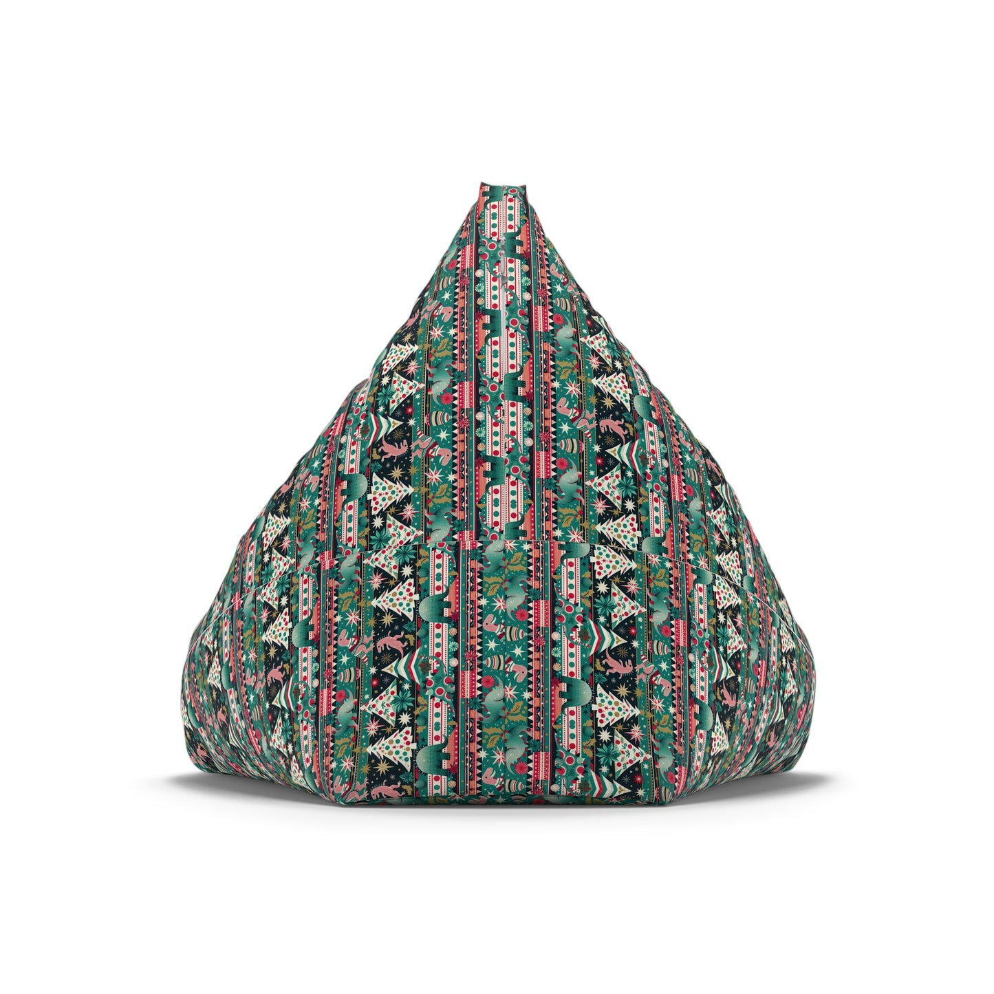 Festive Dino Wonderland Bean Bag Chair Cover