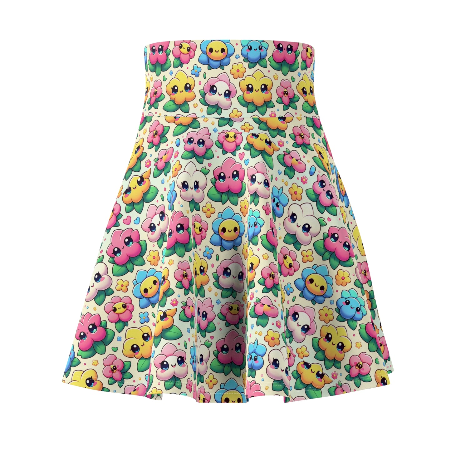 Whimsy Blooms Cartoon Flower Skirt