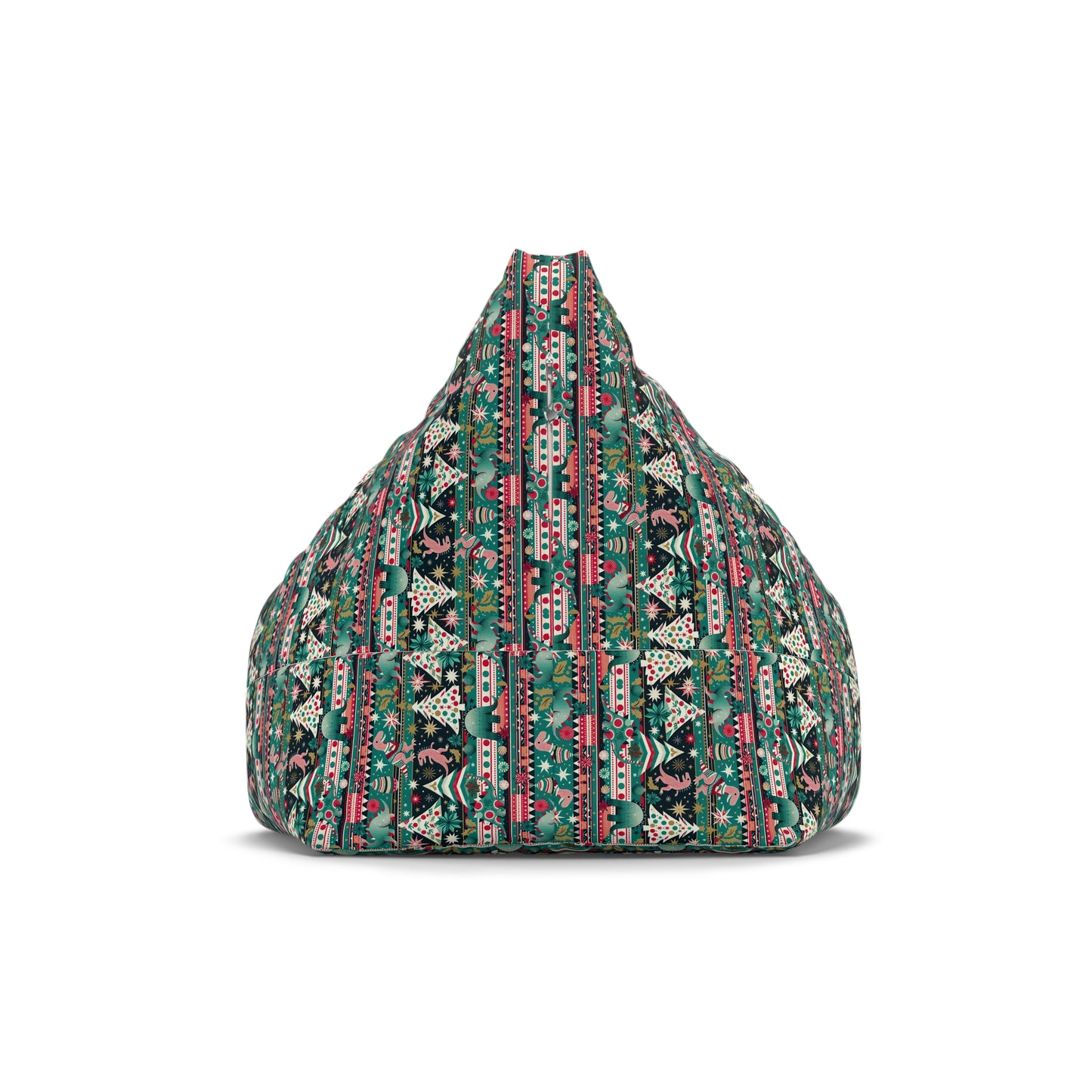 Festive Dino Wonderland Bean Bag Chair Cover