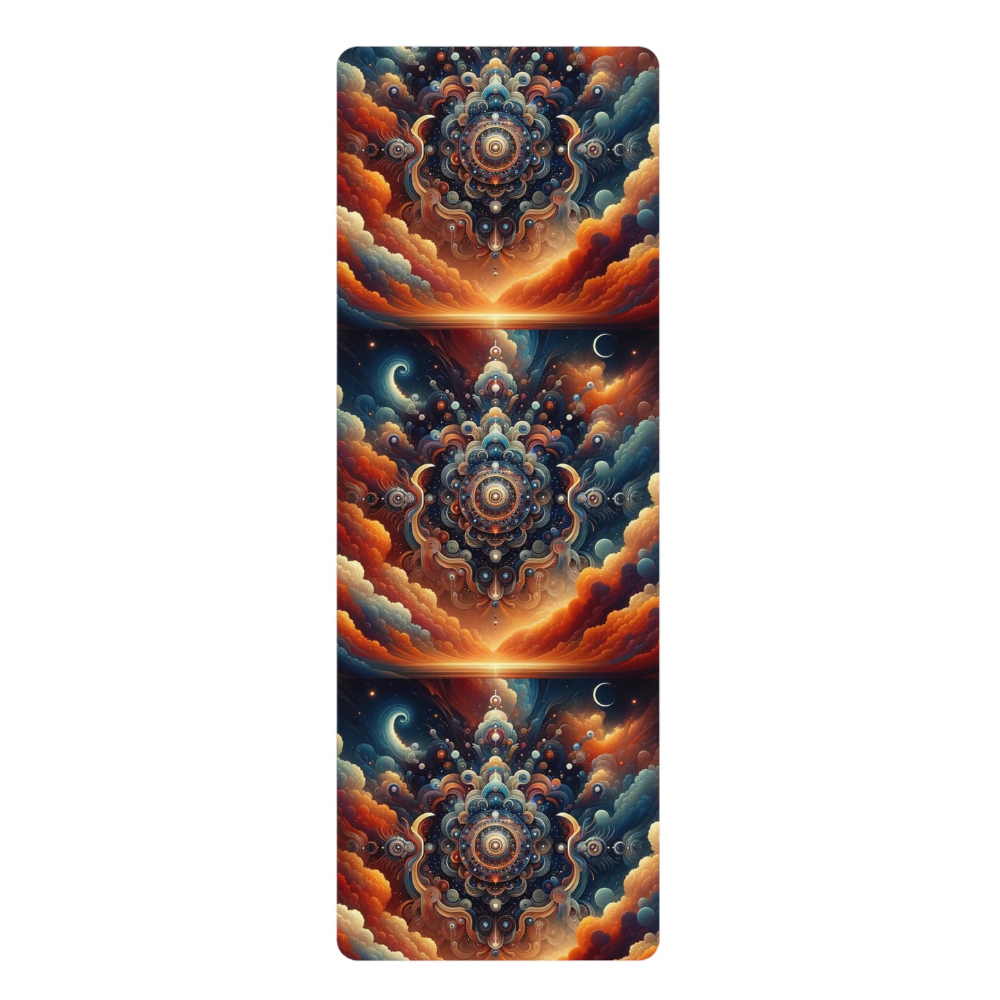 Explorer's Dream Yoga Mat: High-End Microfiber with Dynamic World Design