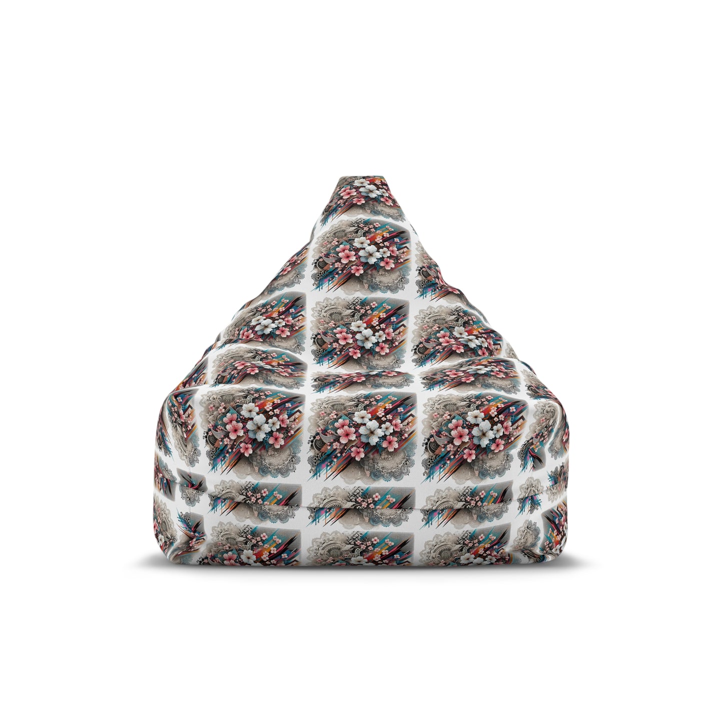 Urban Blossom Lace Fusion Bean Bag Chair Cover
