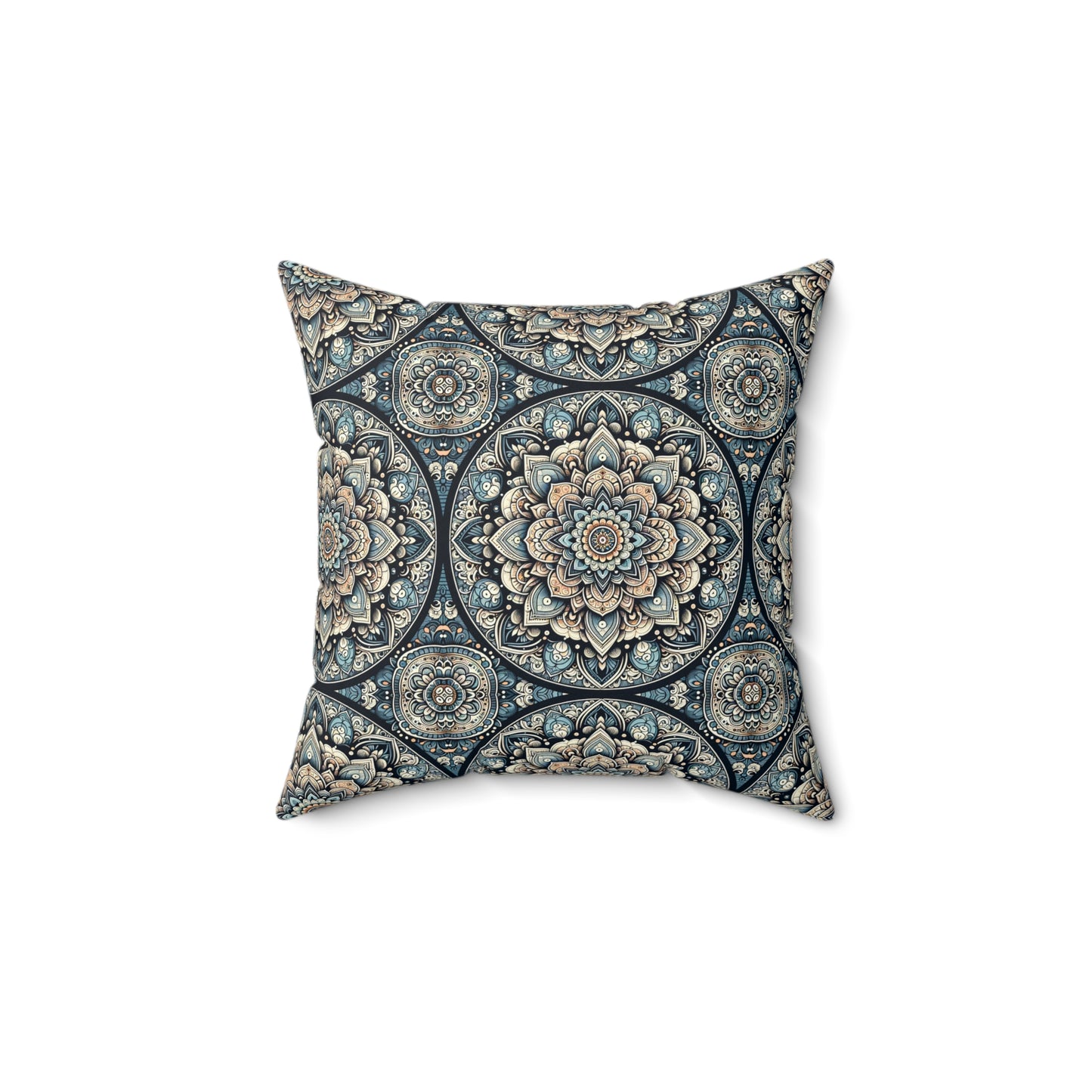 Serenity Mandala Square Pillow
