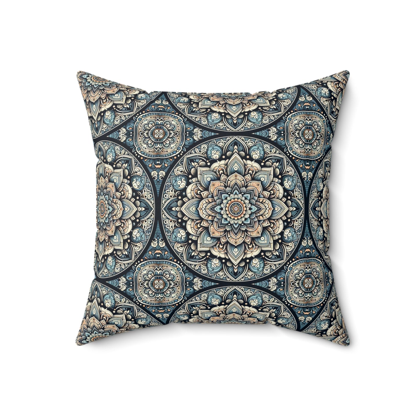 Serenity Mandala Square Pillow