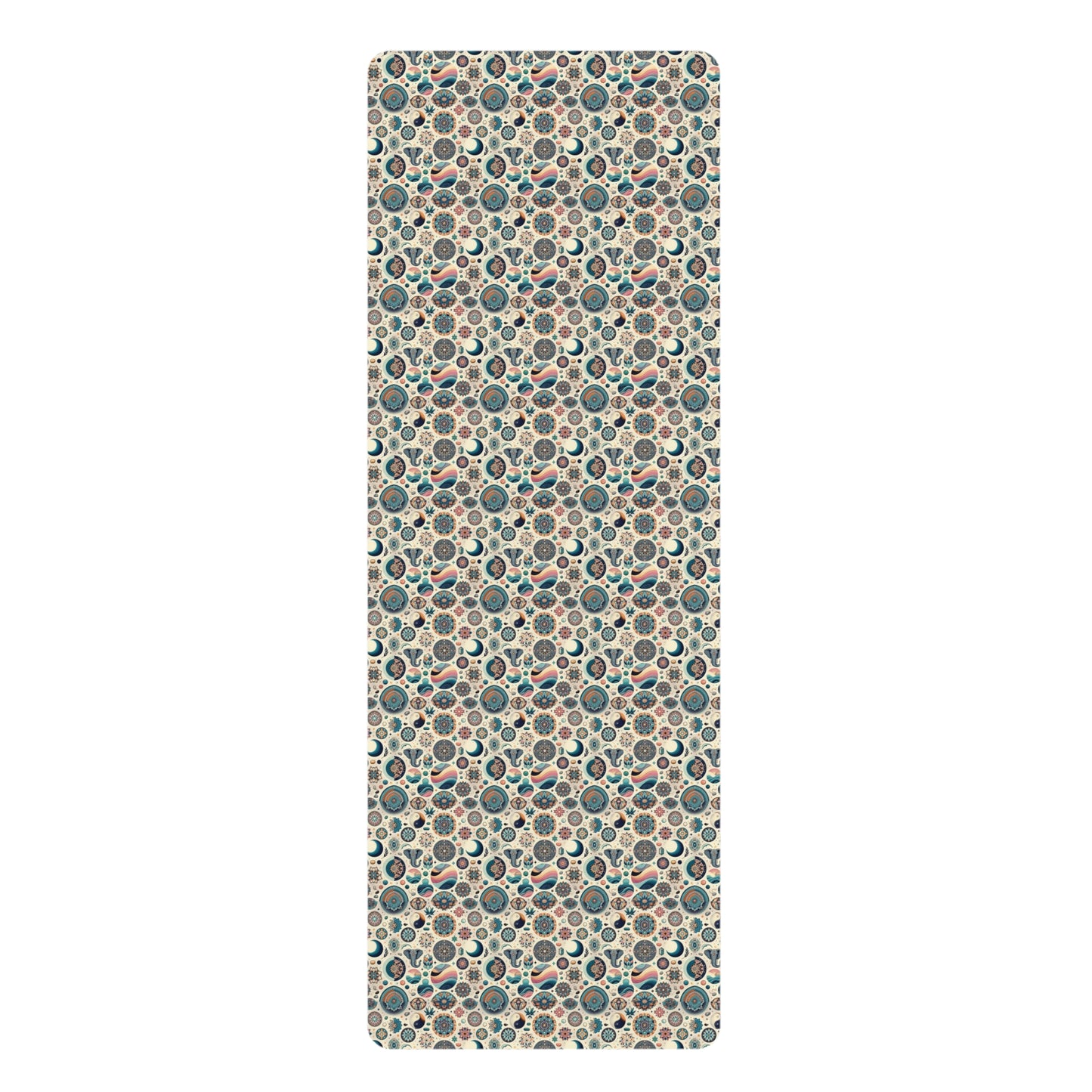 Ultimate Harmony Yoga Mat: Anti-Slip, Comfort Rubber with Vibrant Multi-Pattern Design