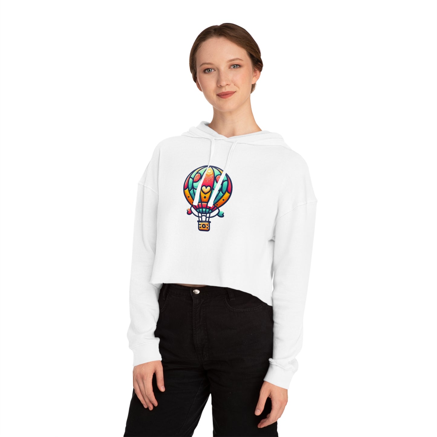 Sky Adventure Balloon Hoodie - Playful and Colorful Hot Air Balloon Design