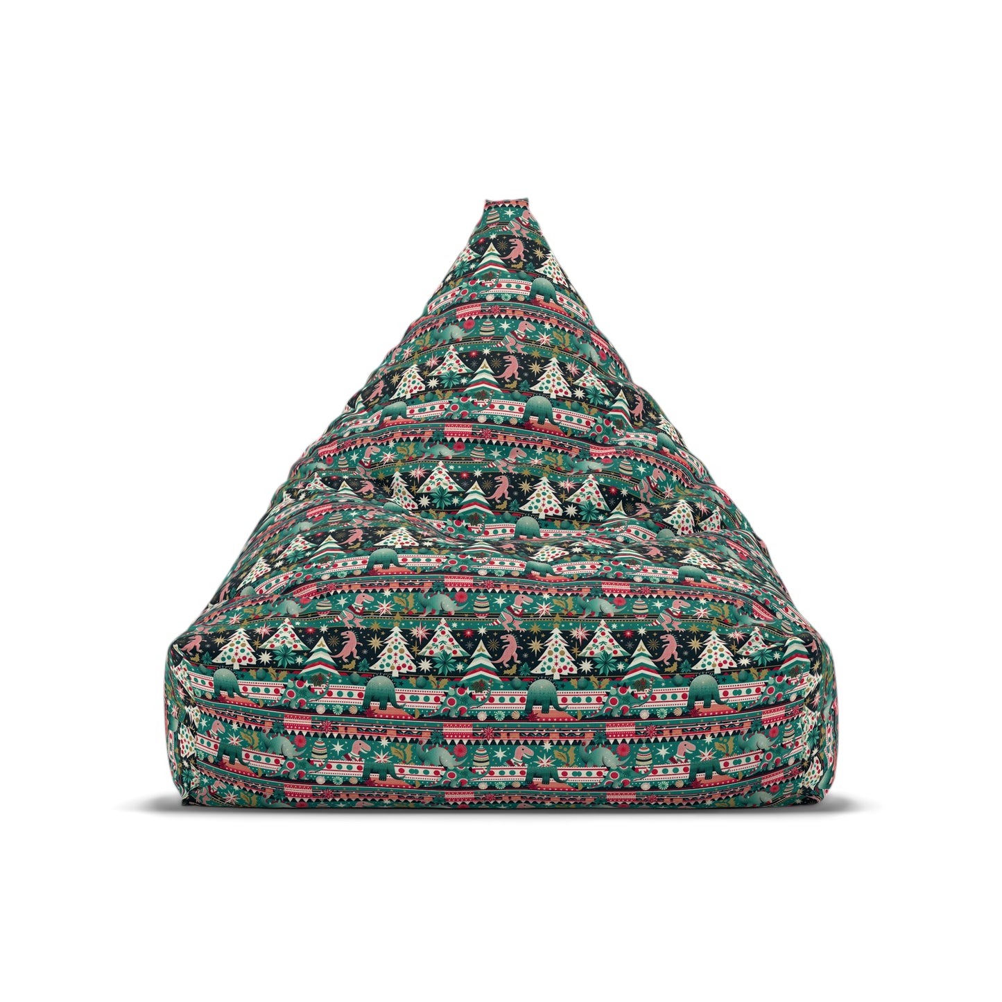 Festive Dino Wonderland Bean Bag Chair Cover