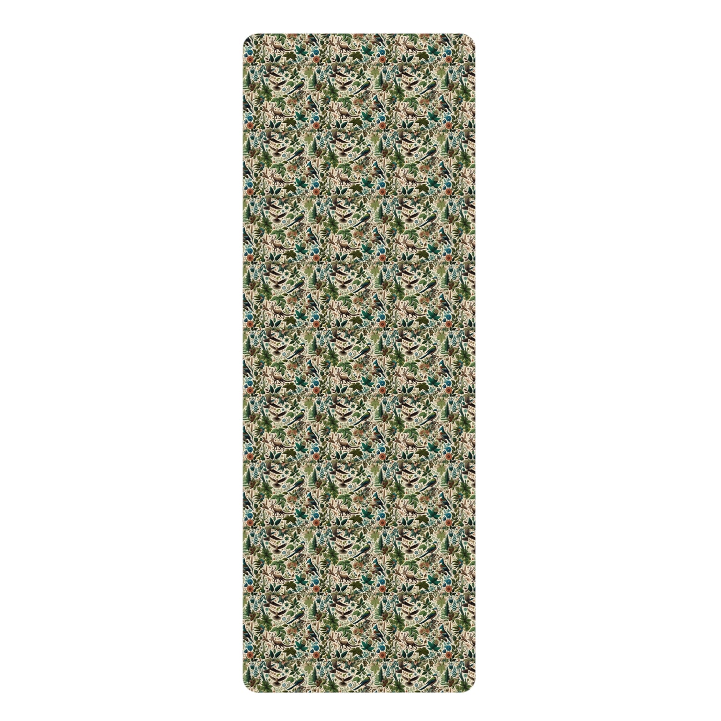 Mother Nature's Retreat Yoga Mat - Earthy and Artistic Microfiber Design