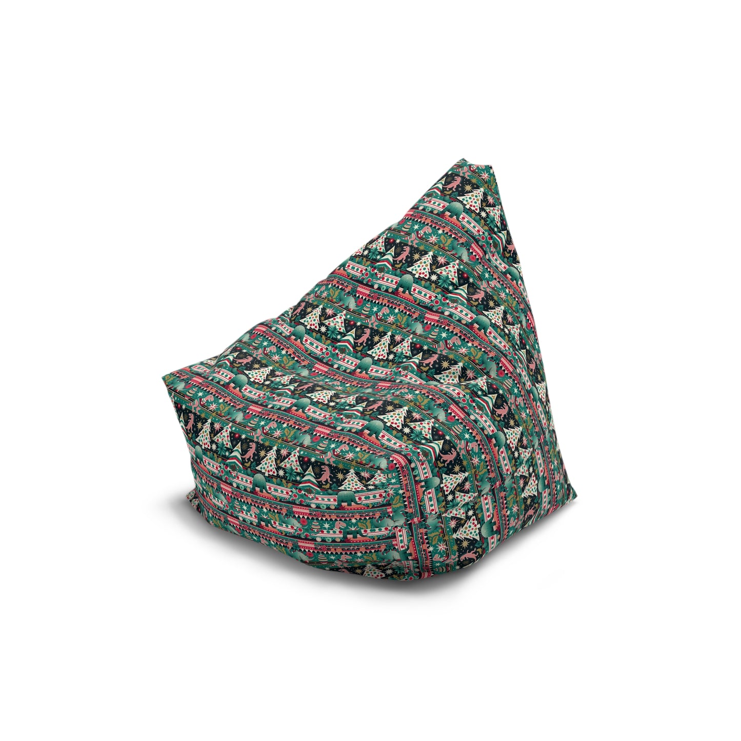 Festive Dino Wonderland Bean Bag Chair Cover