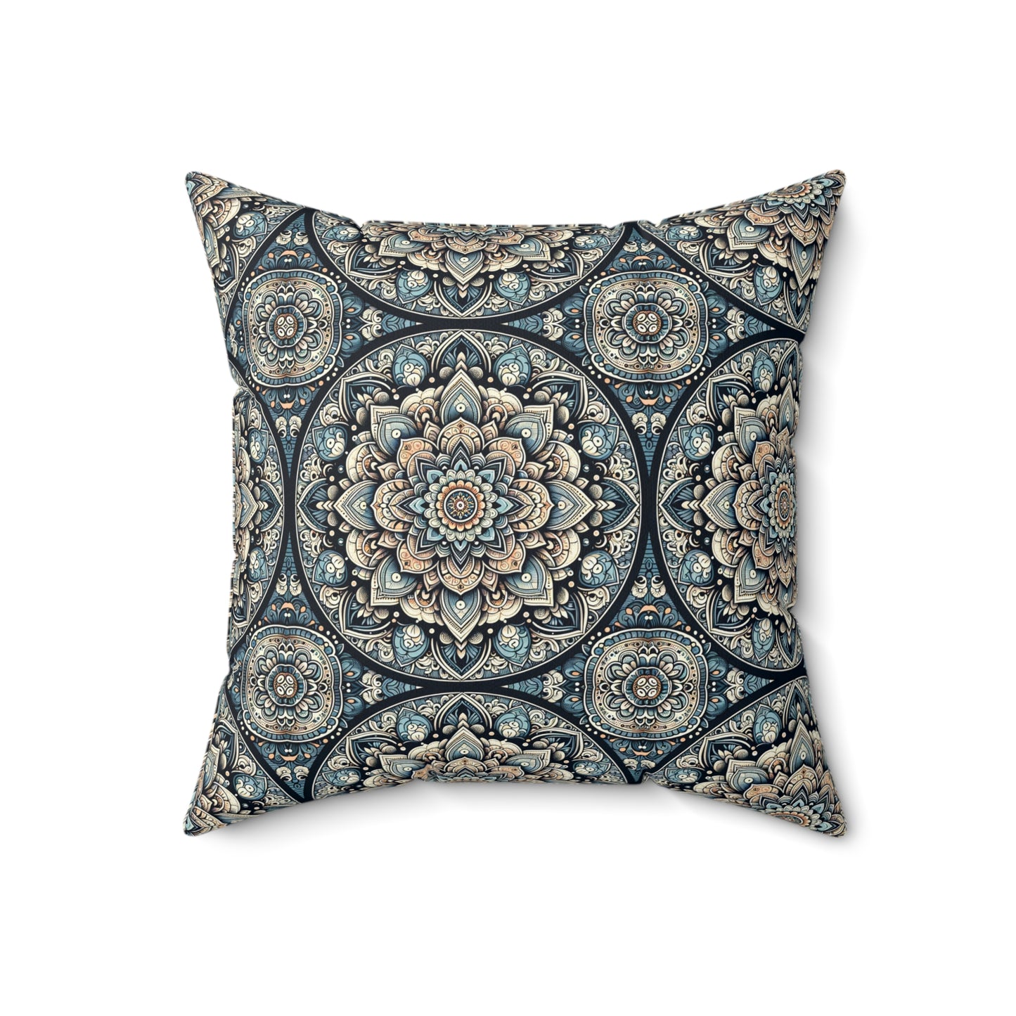 Serenity Mandala Square Pillow