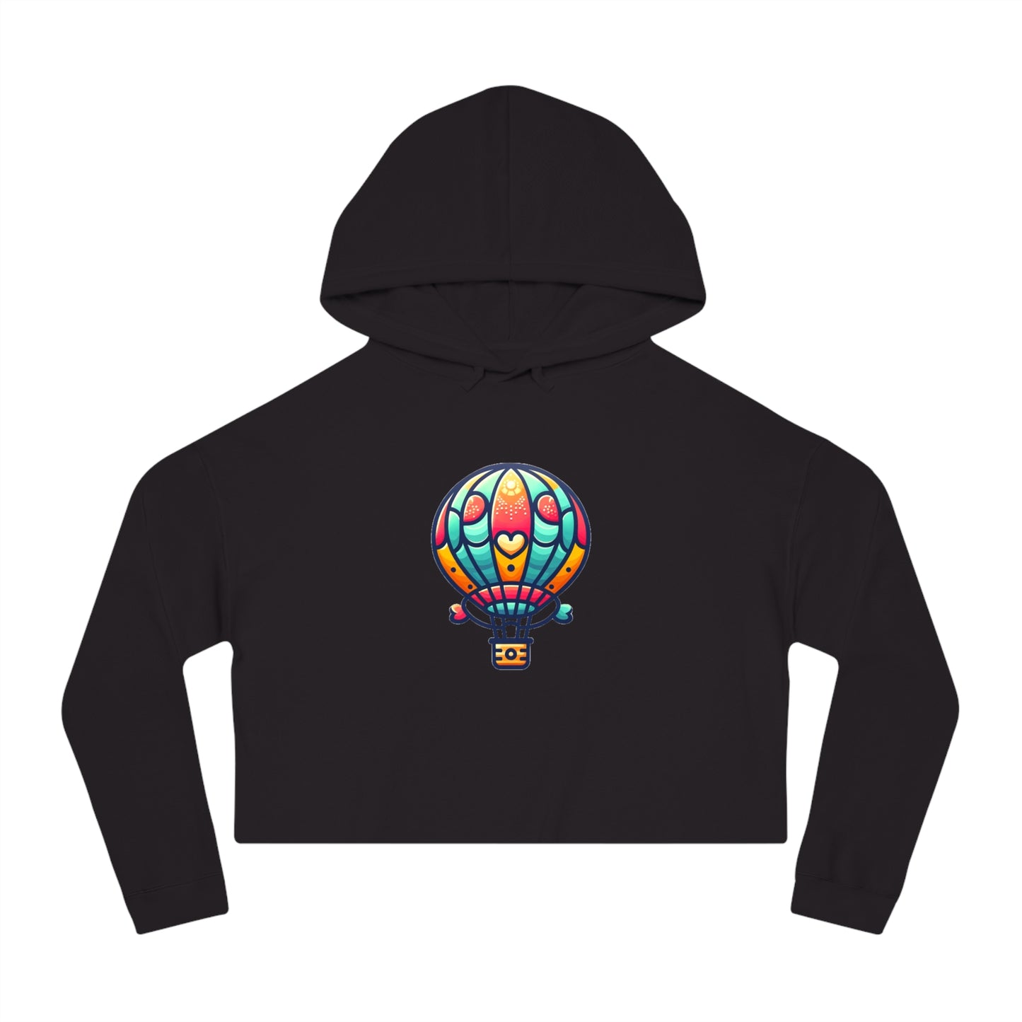Sky Adventure Balloon Hoodie - Playful and Colorful Hot Air Balloon Design