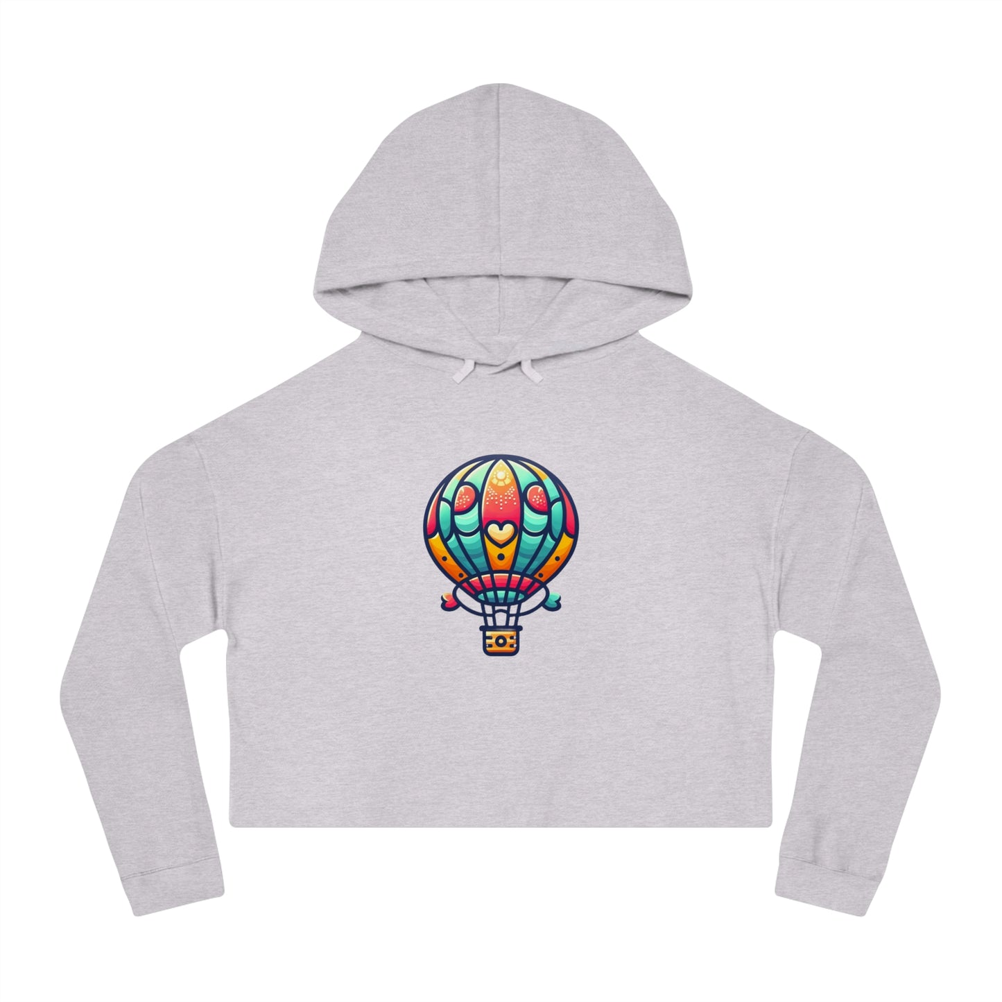 Sky Adventure Balloon Hoodie - Playful and Colorful Hot Air Balloon Design