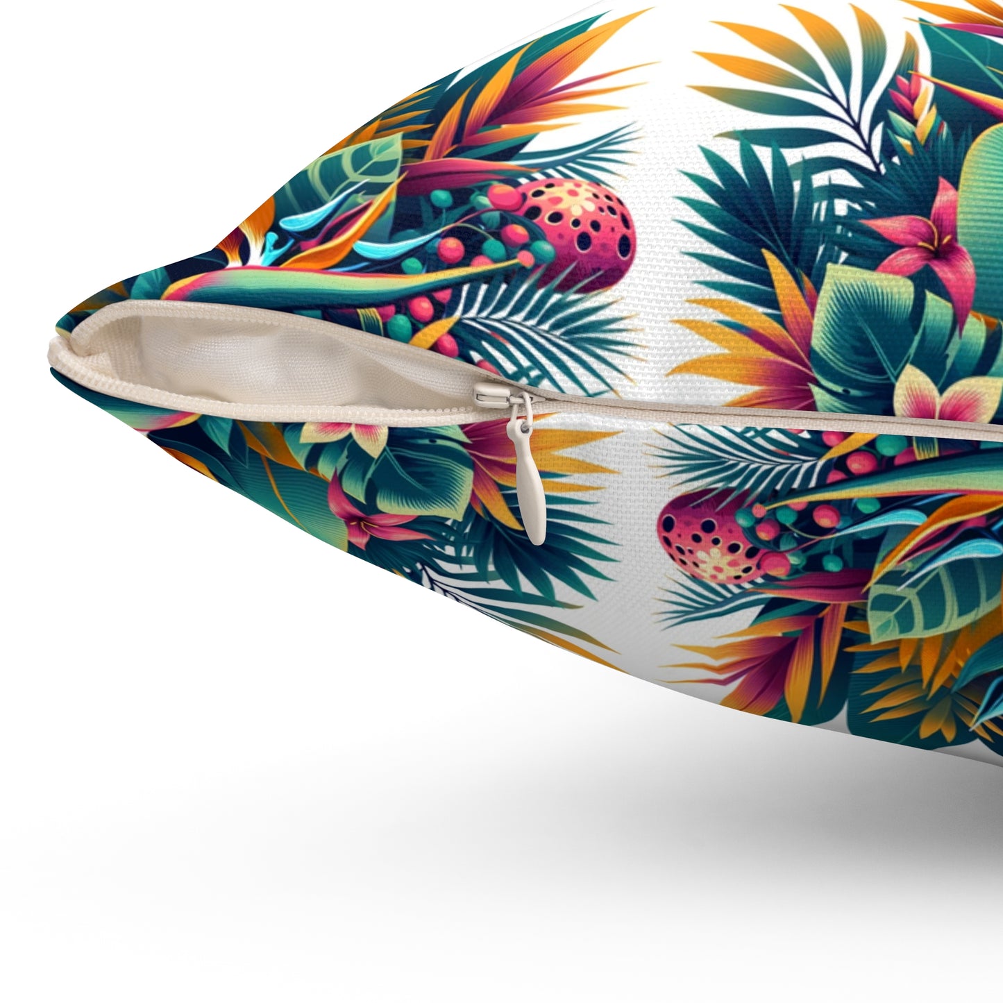 Island Blossom Square Pillow