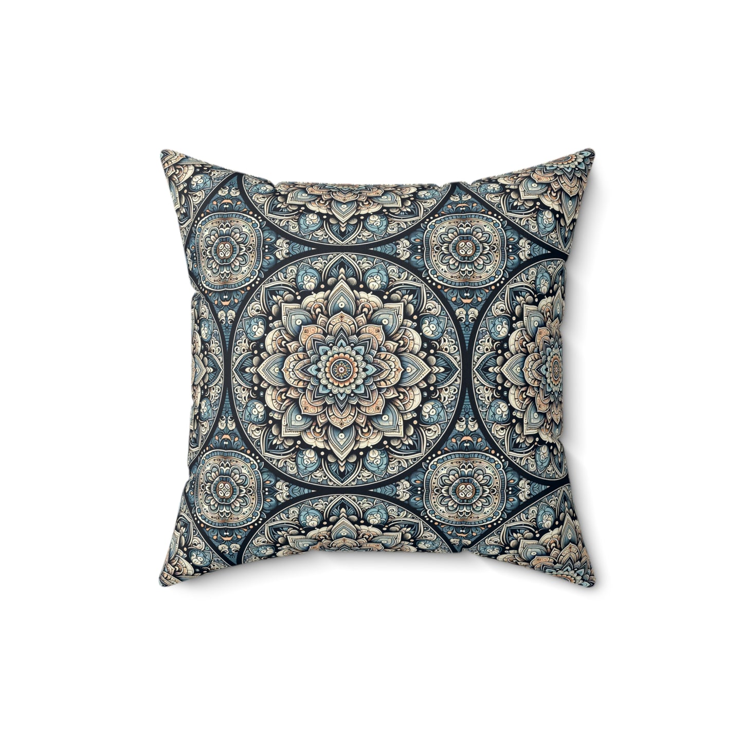 Serenity Mandala Square Pillow