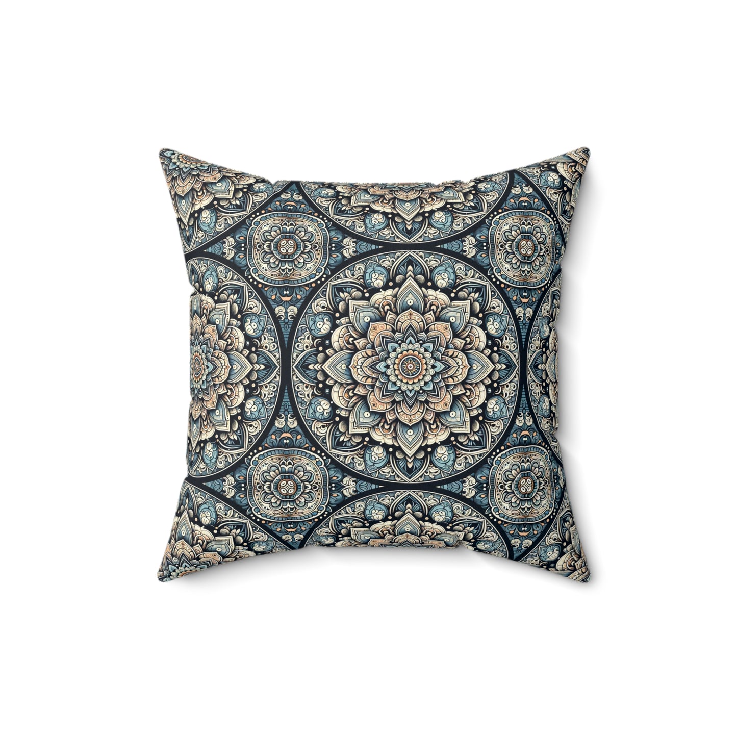 Serenity Mandala Square Pillow