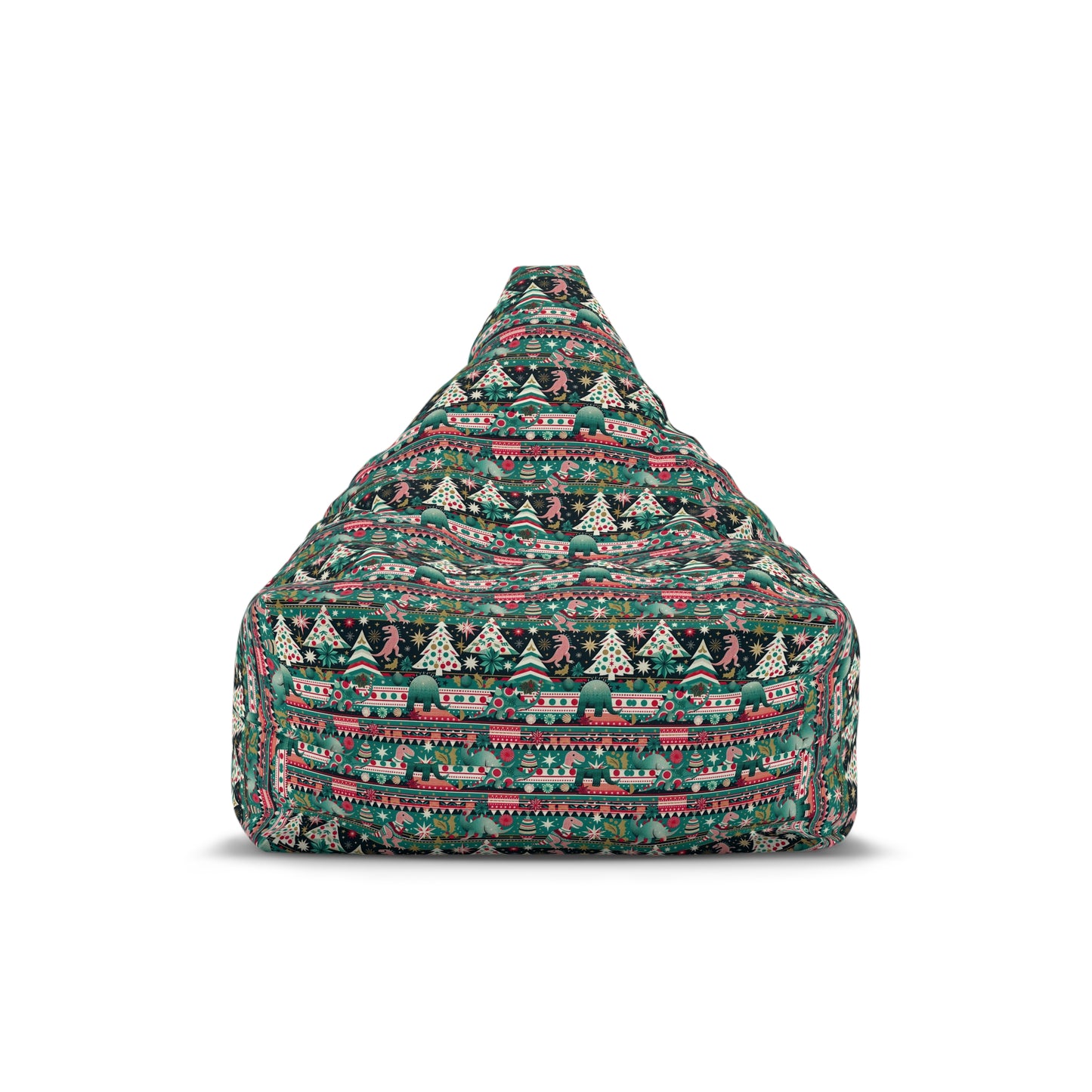 Festive Dino Wonderland Bean Bag Chair Cover