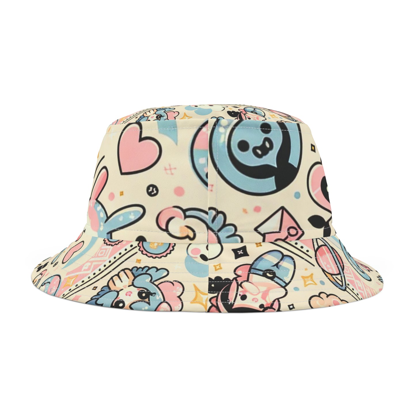 "Kawaii Charm" Pastel Wonderland Bucket Hat