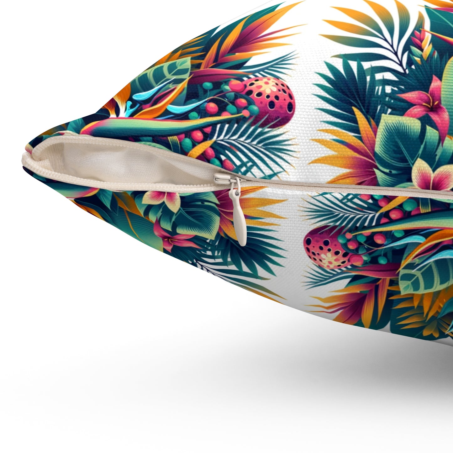 Island Blossom Square Pillow