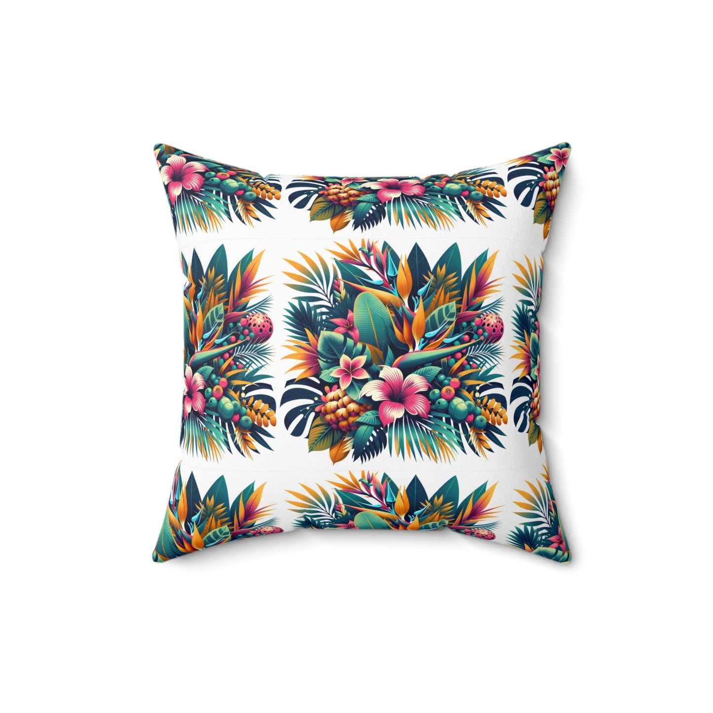 Island Blossom Square Pillow