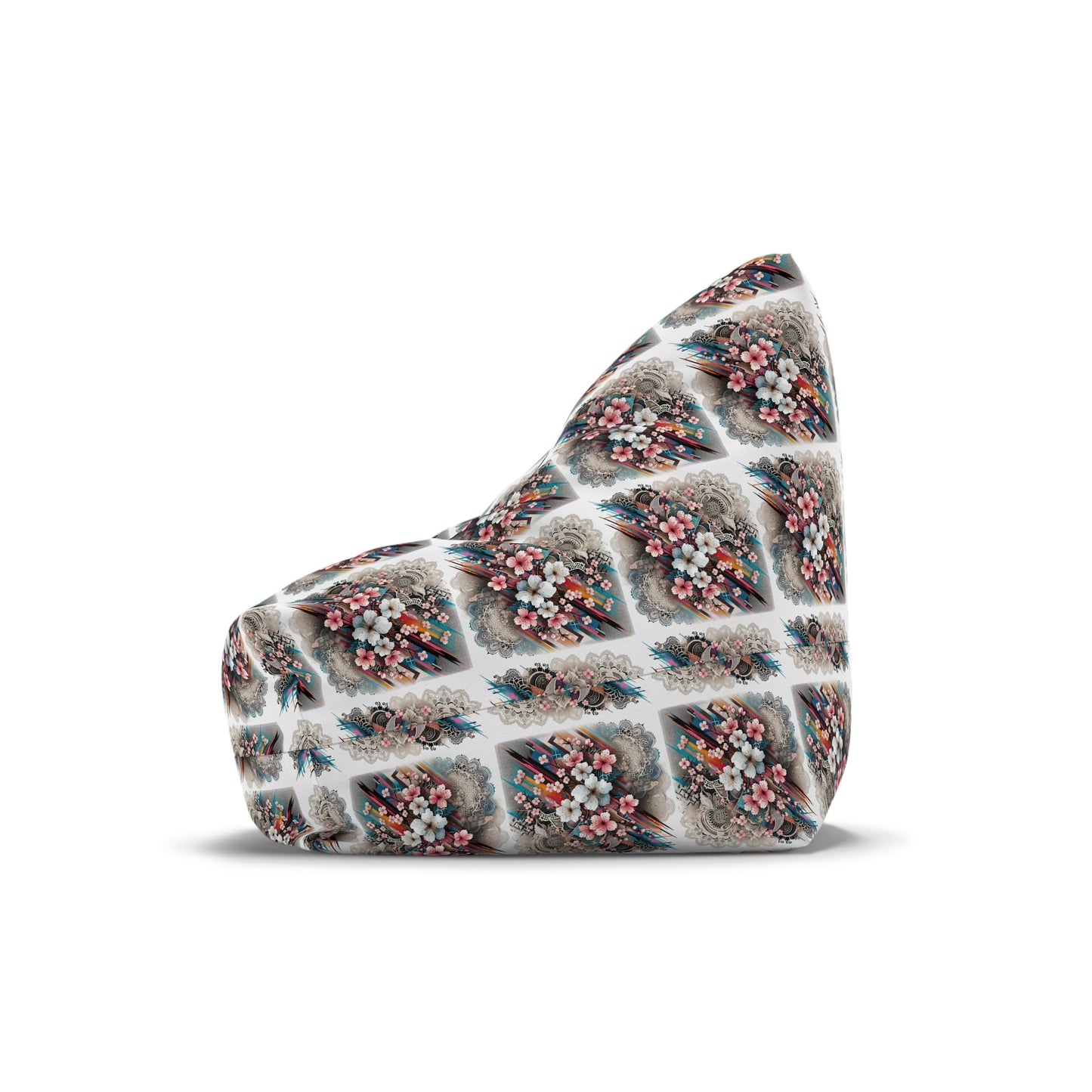 Urban Blossom Lace Fusion Bean Bag Chair Cover