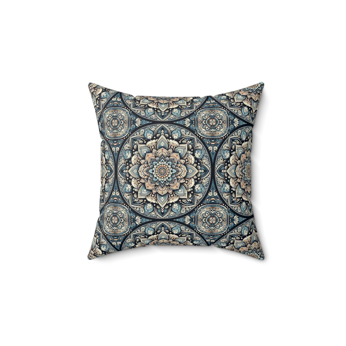 Serenity Mandala Square Pillow