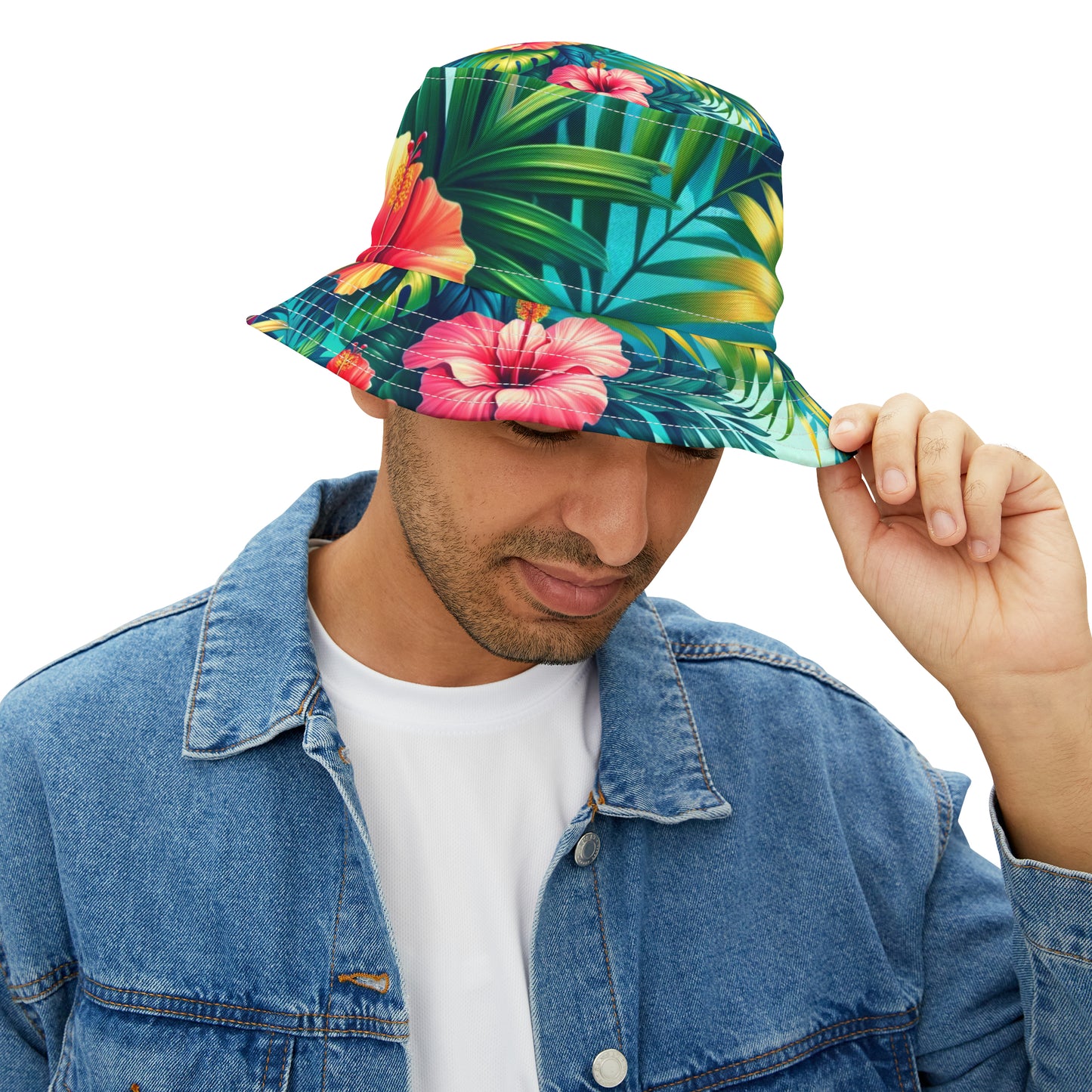 "Island Breeze" Tropical Paradise Bucket Hat