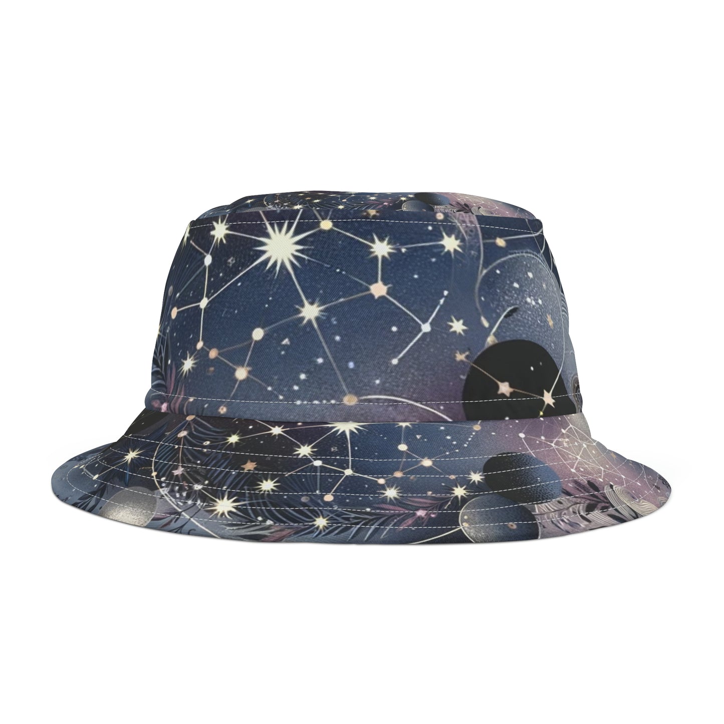 "Cosmic Whispers" Celestial Dreams Bucket Hat