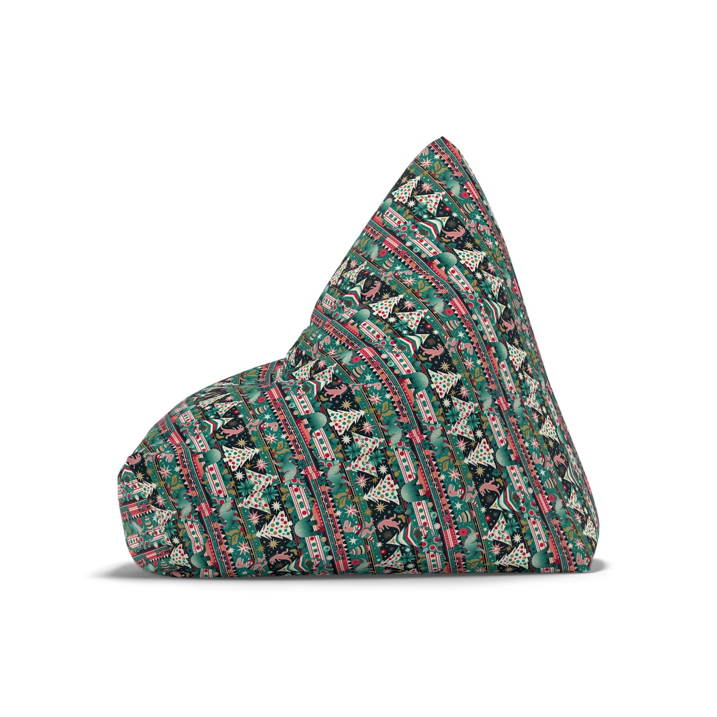 Festive Dino Wonderland Bean Bag Chair Cover