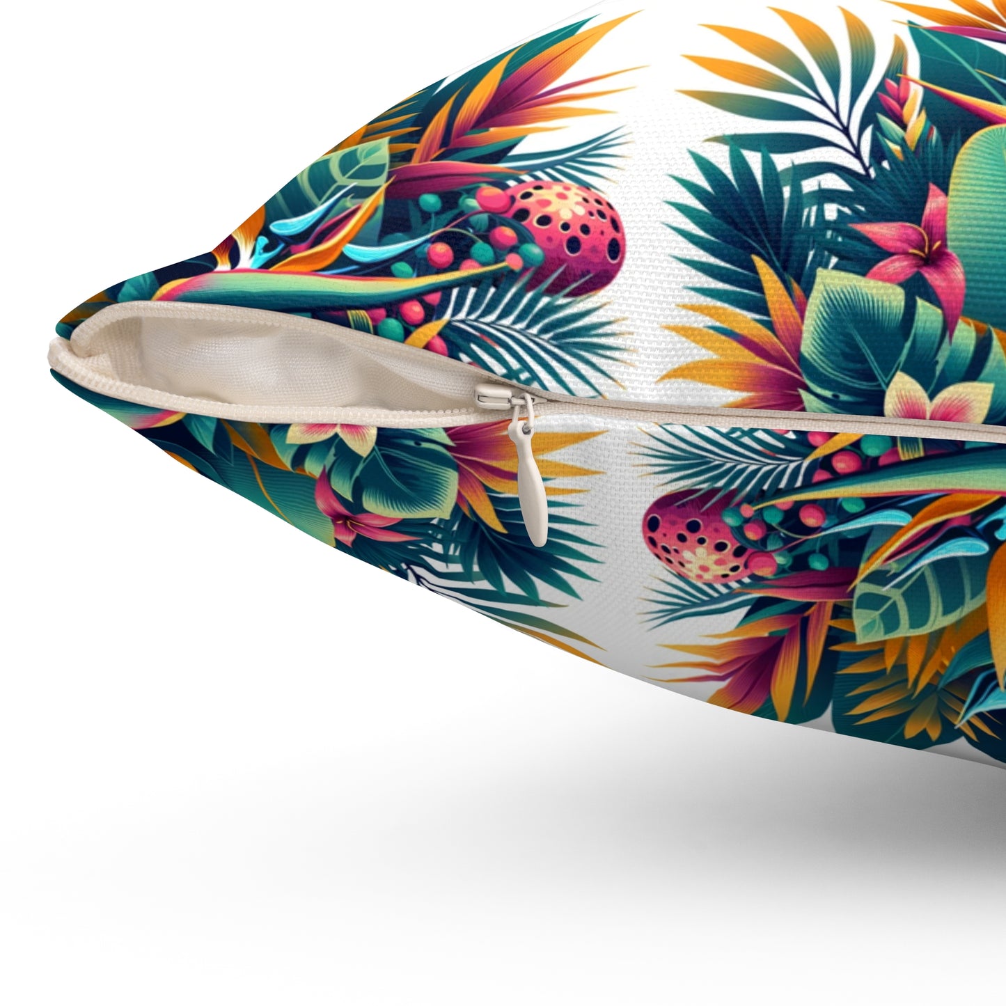 Island Blossom Square Pillow