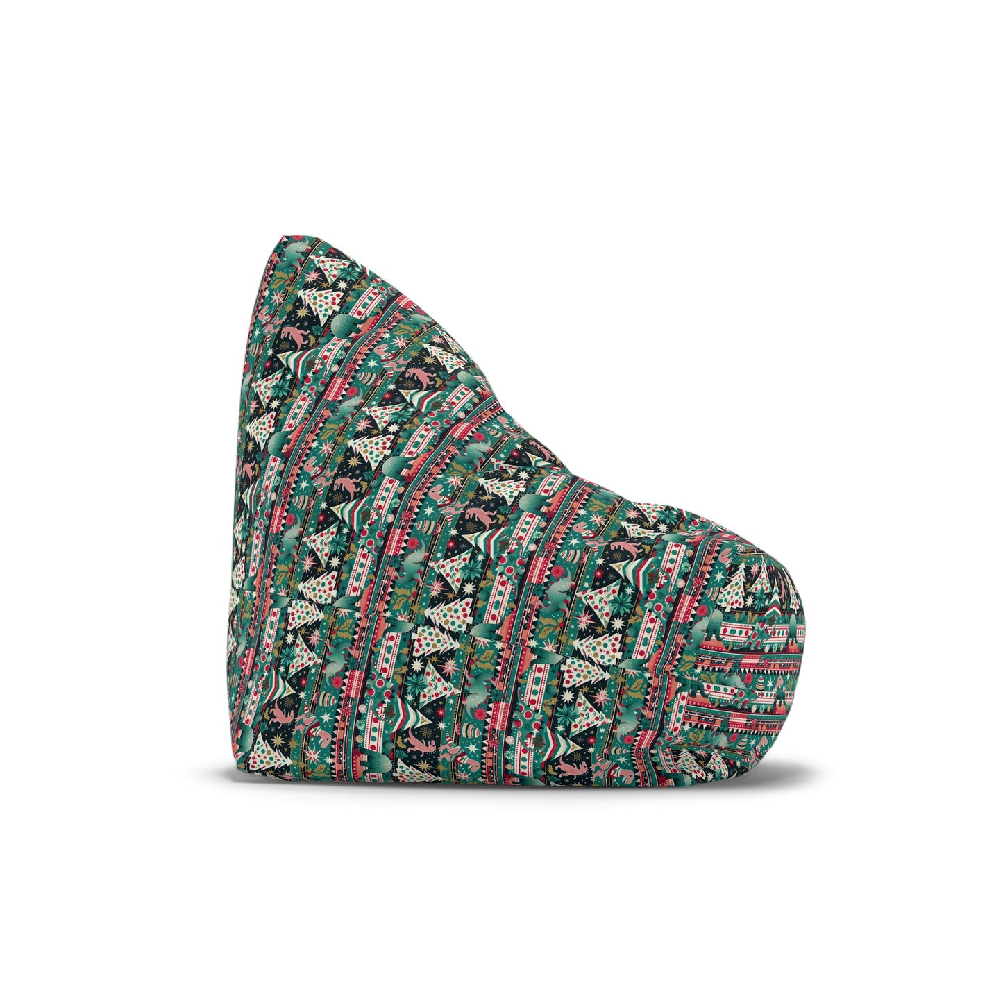 Festive Dino Wonderland Bean Bag Chair Cover