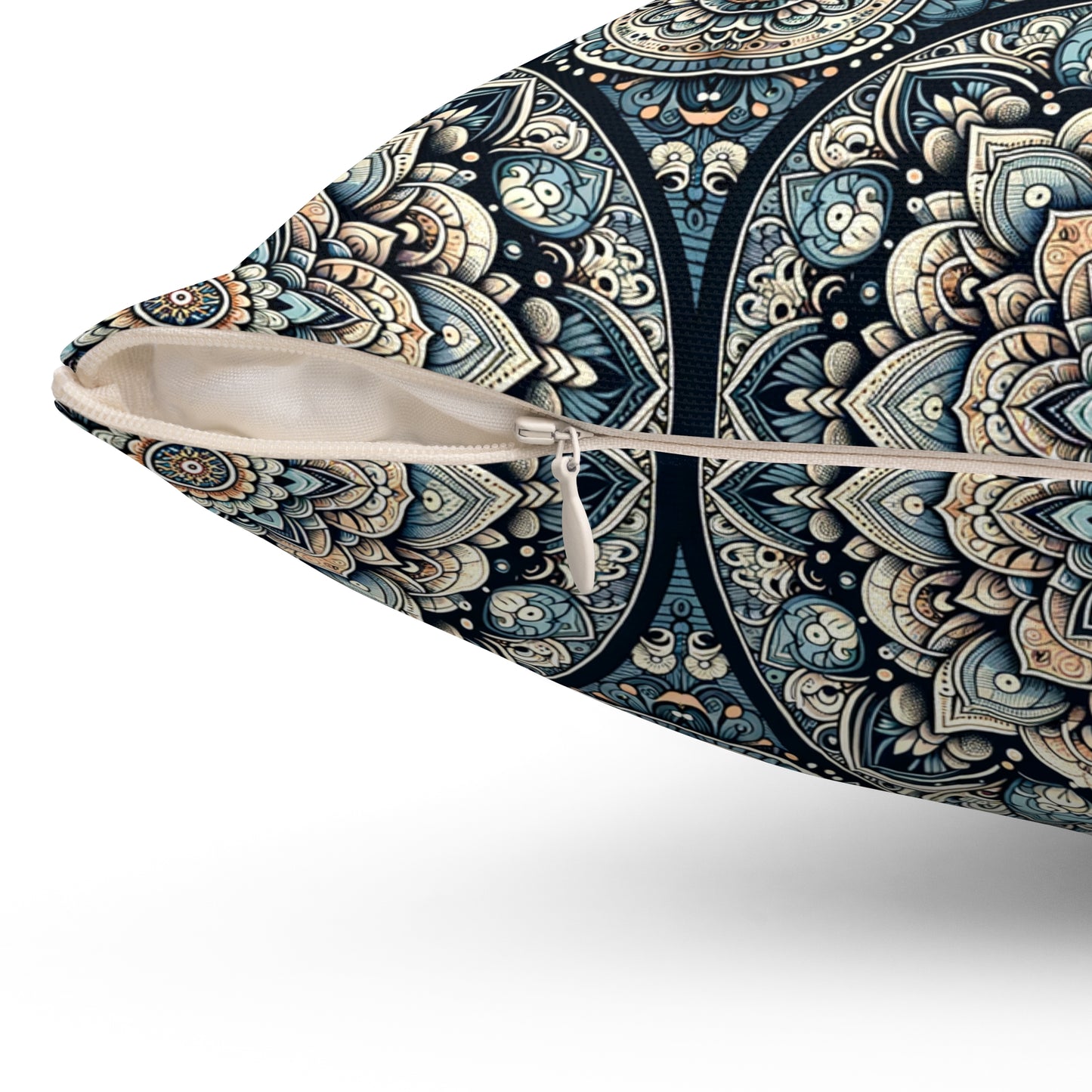 Serenity Mandala Square Pillow