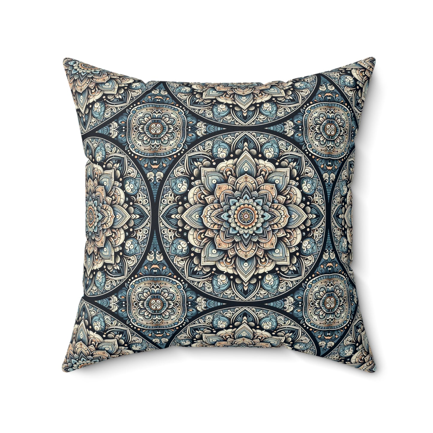 Serenity Mandala Square Pillow