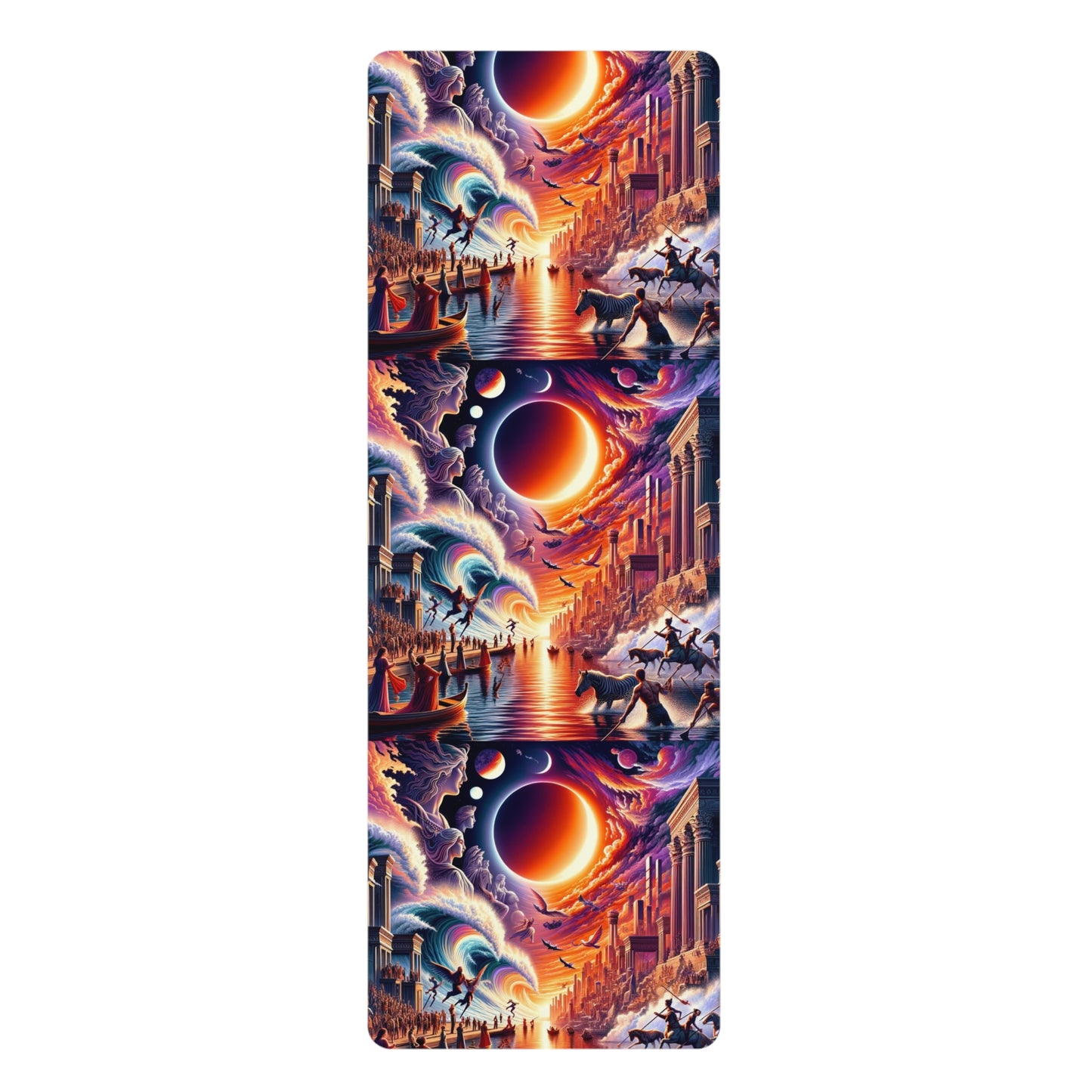 Adventure Awaits Yoga Mat - Premium Microfiber with Diverse Cultural Art