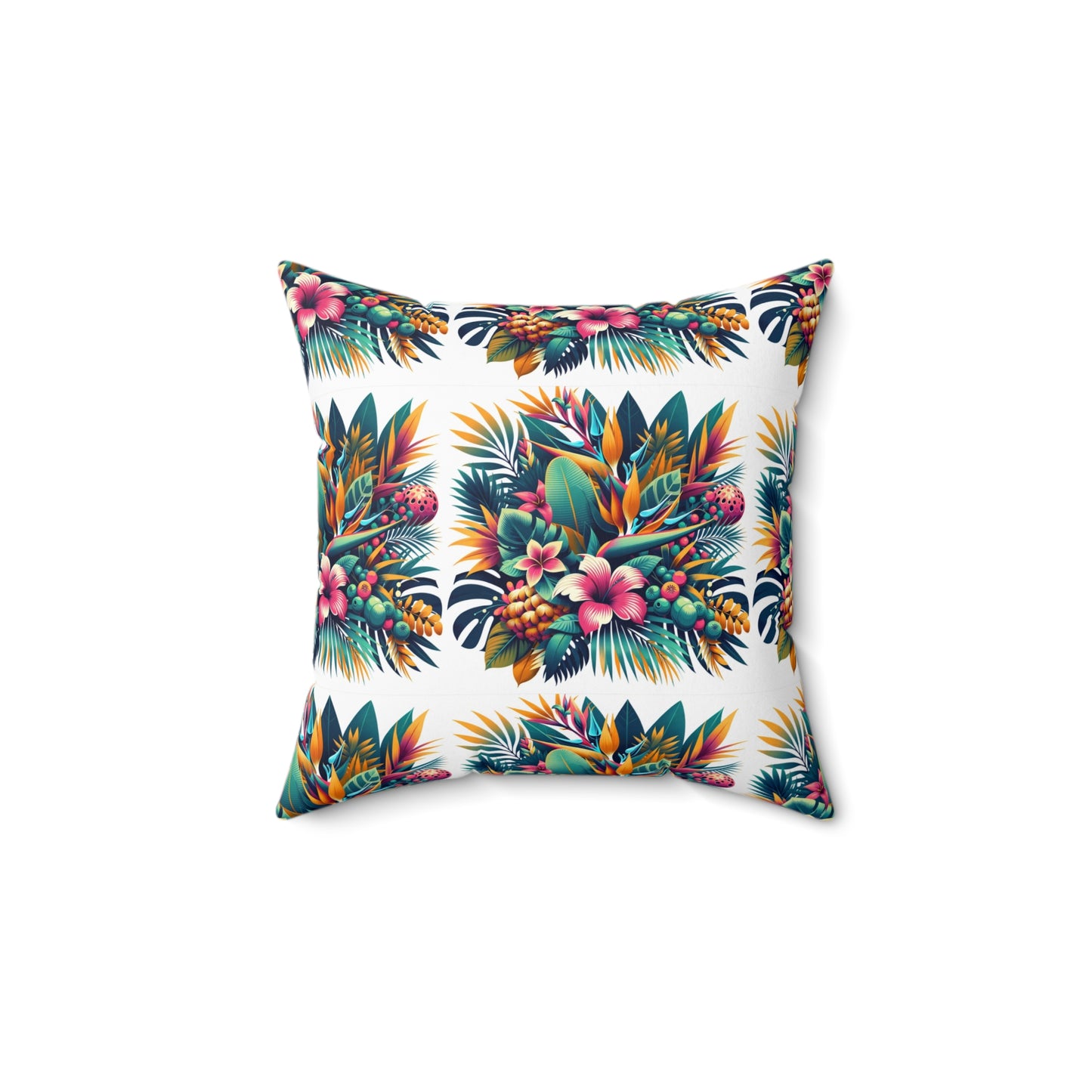 Island Blossom Square Pillow