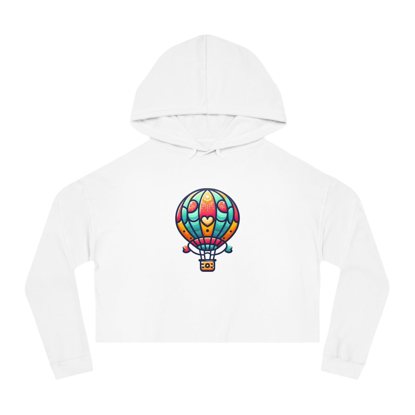 Sky Adventure Balloon Hoodie - Playful and Colorful Hot Air Balloon Design