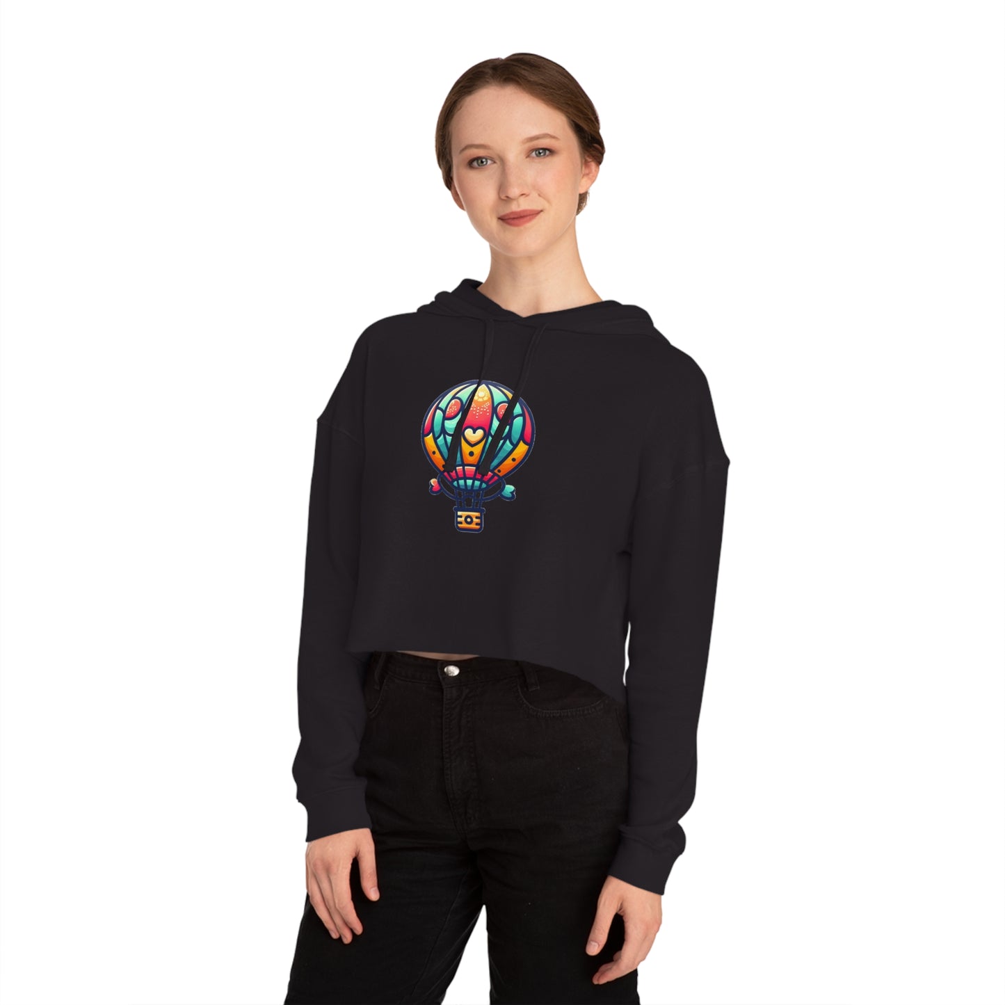 Sky Adventure Balloon Hoodie - Playful and Colorful Hot Air Balloon Design