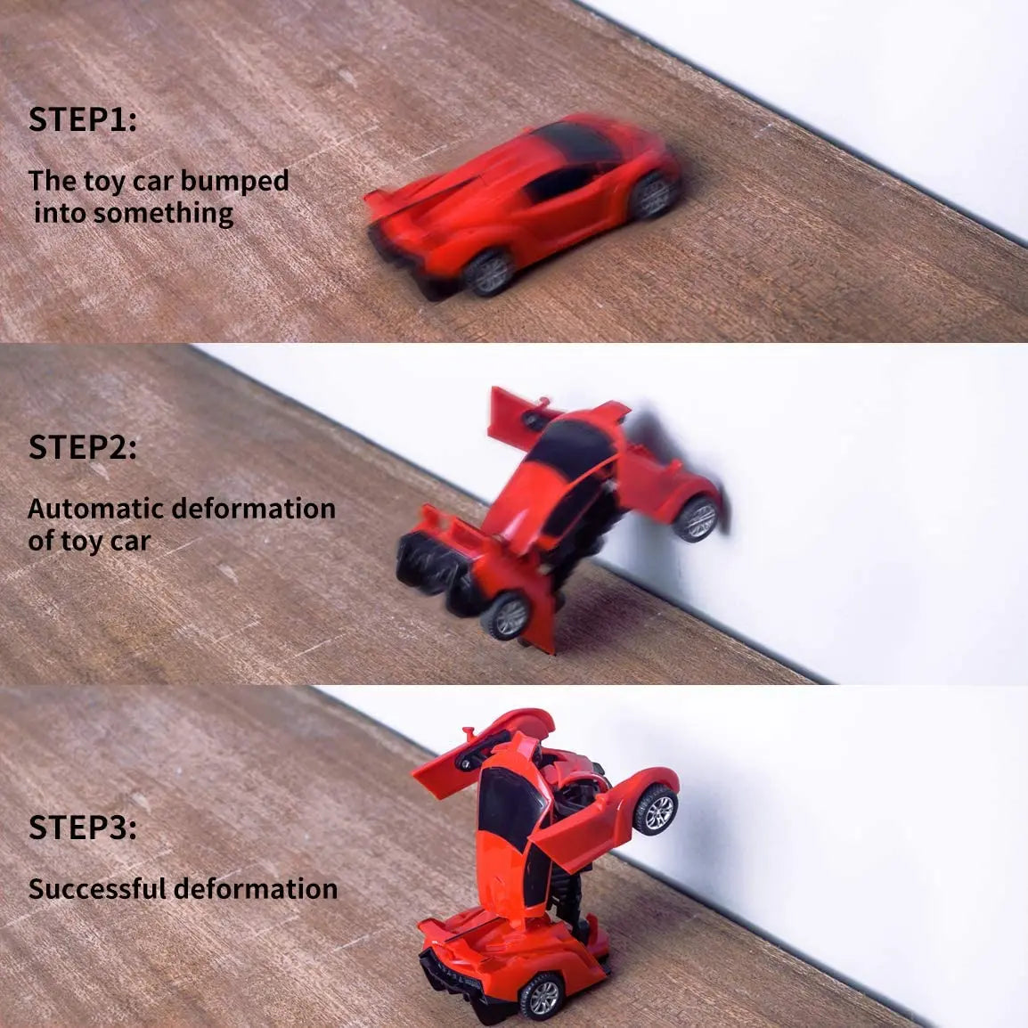 Transformation Mini 2 In 1 Car Robot Toy Anime Action Collision Transforming Model Deformation Vehicles Toy Gift for Children