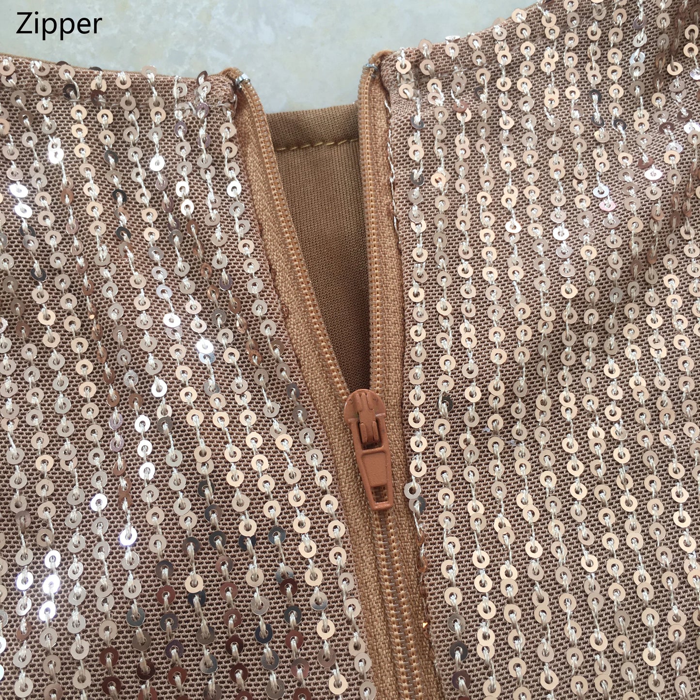 Sequined Elegance: High-Waist Bodycon Jumpsuit for Evening Glamour