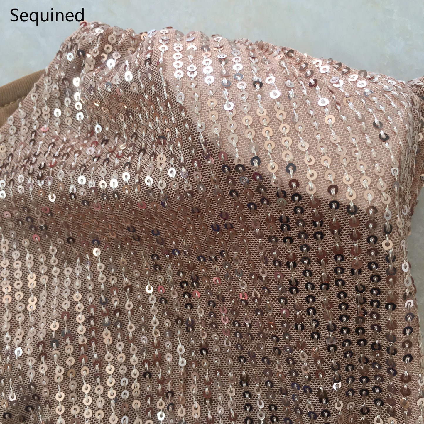 Sequined Elegance: High-Waist Bodycon Jumpsuit for Evening Glamour