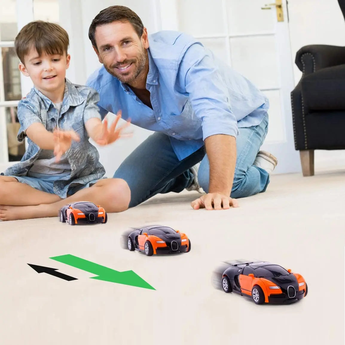 Transformation Mini 2 In 1 Car Robot Toy Anime Action Collision Transforming Model Deformation Vehicles Toy Gift for Children