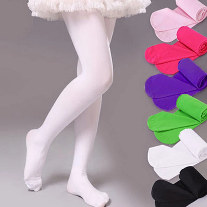 Ballet Stockings Transparent Pantyhose Candy Color white flesh for kids Toddler Summer New Children Girls Stockings Tights