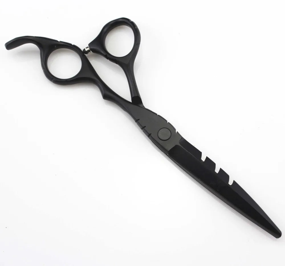 professional Japan 440c 5.5 & 6 inch red cutting + thinning hair scissors barber shears hairdressing scissors set Free shipping