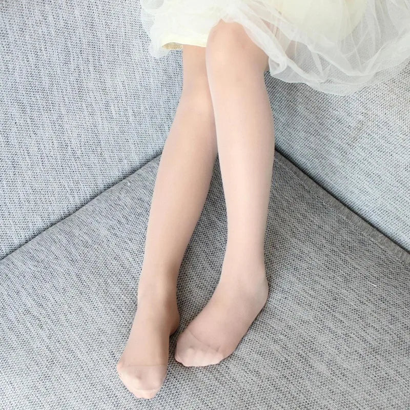 Ballet Stockings Transparent Pantyhose Candy Color white flesh for kids Toddler Summer New Children Girls Stockings Tights