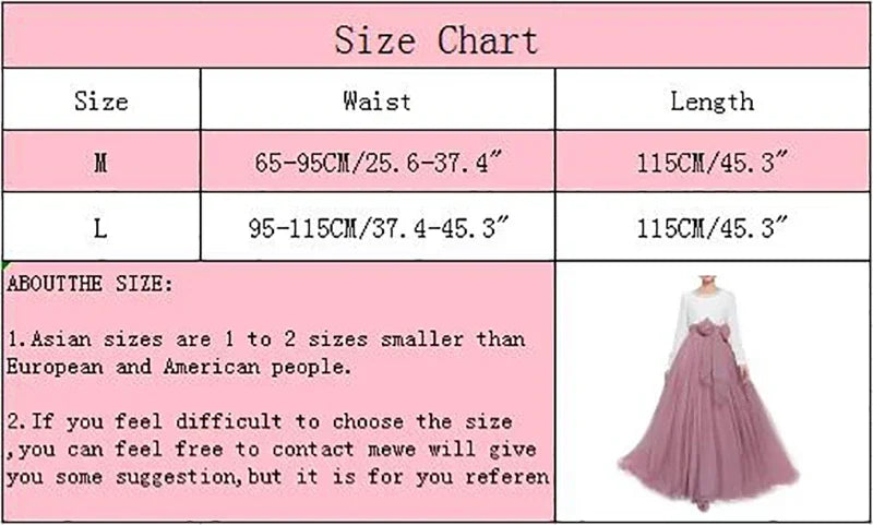 Women Long Skirts High Waisted Puffy A Line Tulle Skirt Wedding Bridesmaid Skirt with Bowknot Belt Faldas Saias Femininas Jupe
