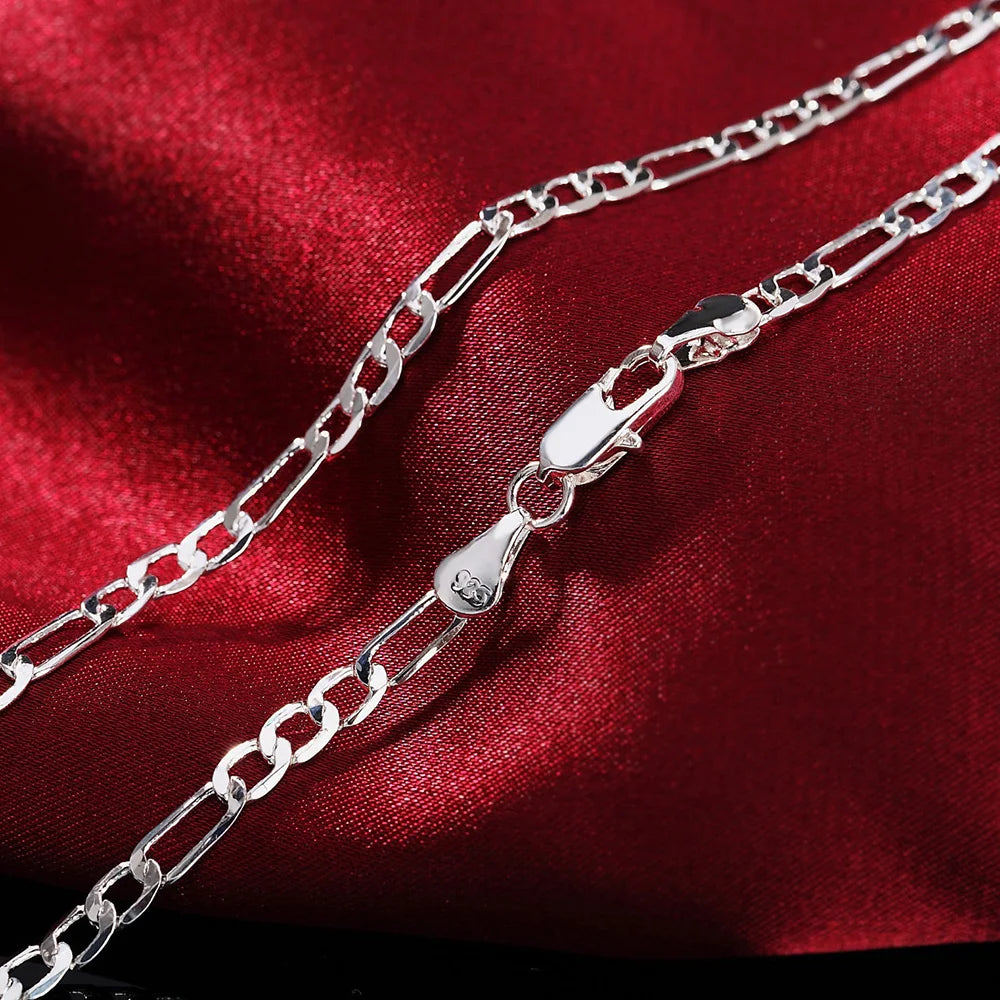 Exclusive Noble new arrive Genuine Elegant 925 sterling silver 4MM cha