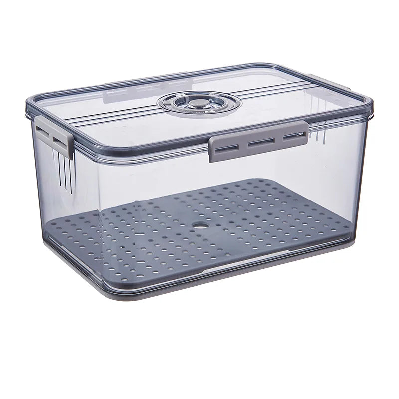 Food Organizer Kitchen Storage Container Seal Stable Cans for Fridge High-capacity Fresh Eggs Vegetable Fruit Storage Boxes