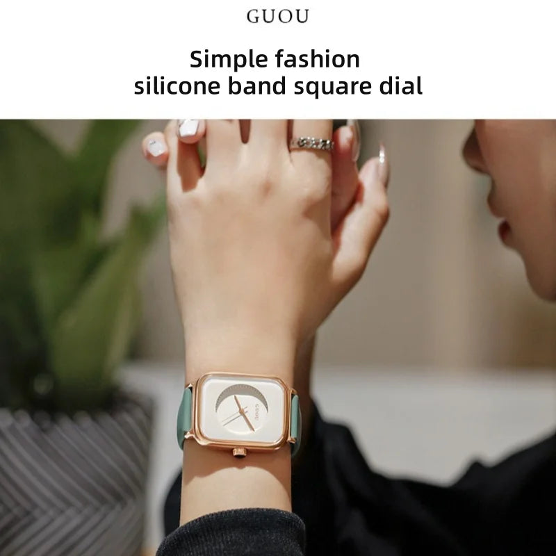 Woman Watch Fashion Sport Quartz Women’s Wristwatch Waterproof Simple Silicone Band Watches Clock