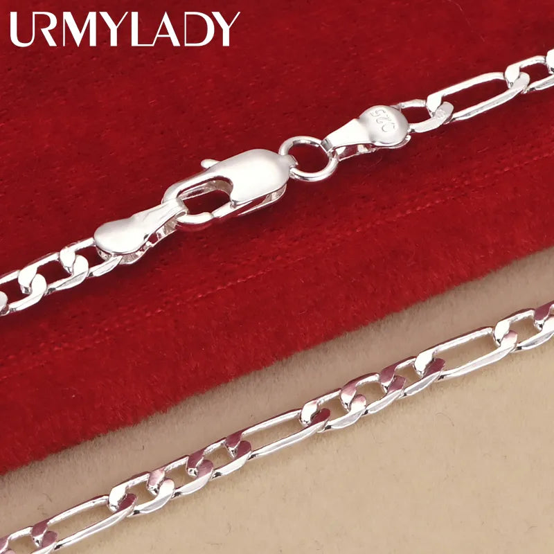 Exclusive Noble new arrive Genuine Elegant 925 sterling silver 4MM cha