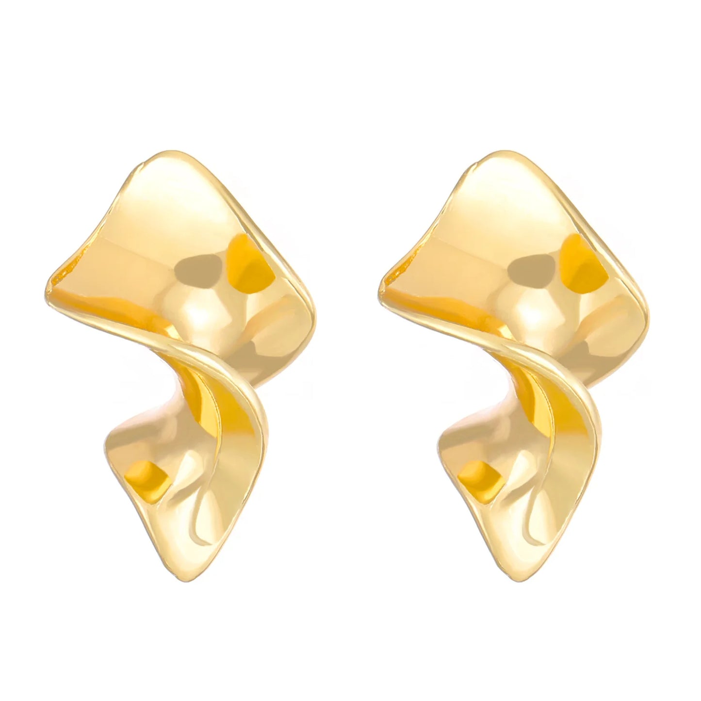 925 Silver Needle Exaggerated Irregular Earrings For Women Metal Earing Jewelry 2024 Trending New Geometric Stud Earrings Z40