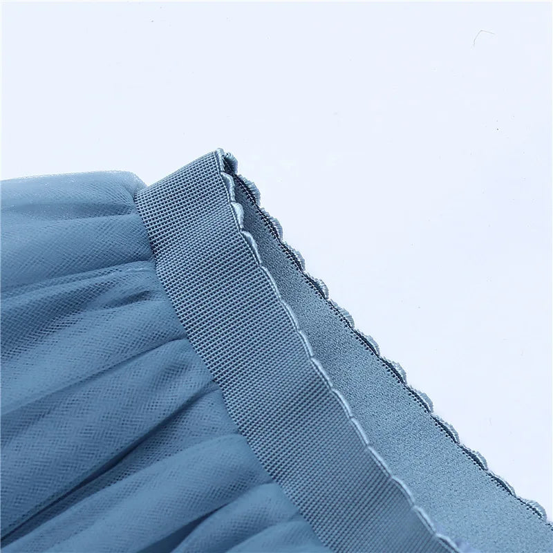 Mesh Lolita Mini Skirt Women Party Wear High Waisted Skirts Casual Jupe Femme Fashion Streetwear Clothes Harajuku Faldas Mujer