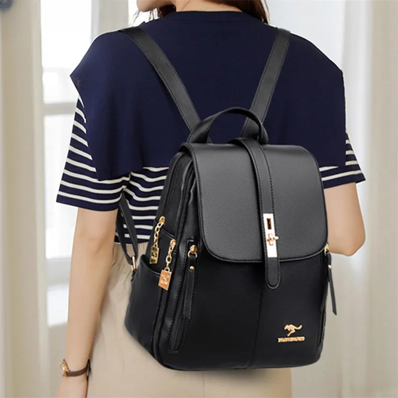 Unique Exclusive Exclusive Luxury Women Leather Backpacks for Girls Sa